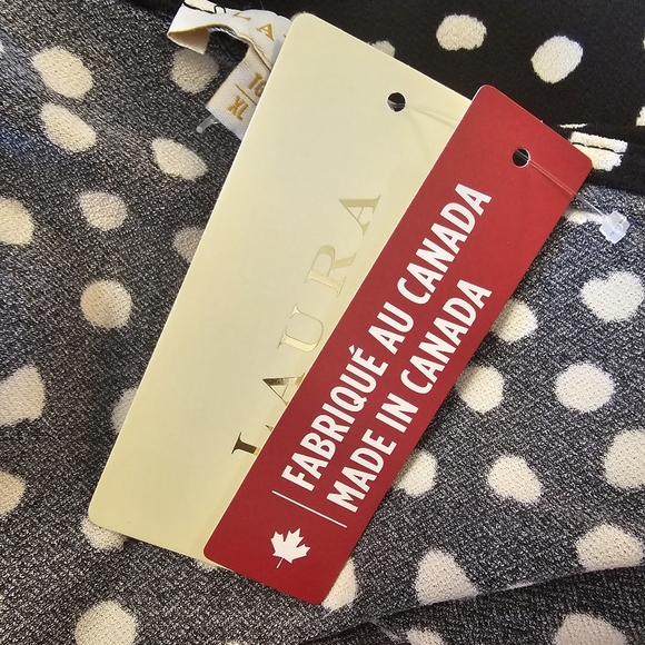 Black and White Laura Long Sleeve Dot Print Top - Picture 4 of 8